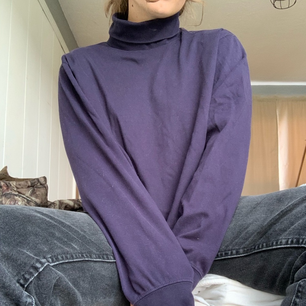 Navy Blue Turtleneck!